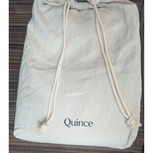 Quince 100% European Linen Duvet Cover 2PC Set Color Mist Size Twin -NEW-